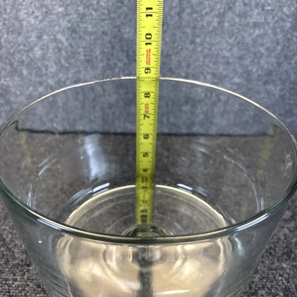 Clear Crystal Glass~3 Qt~Trifle Bowl on a Pedestal